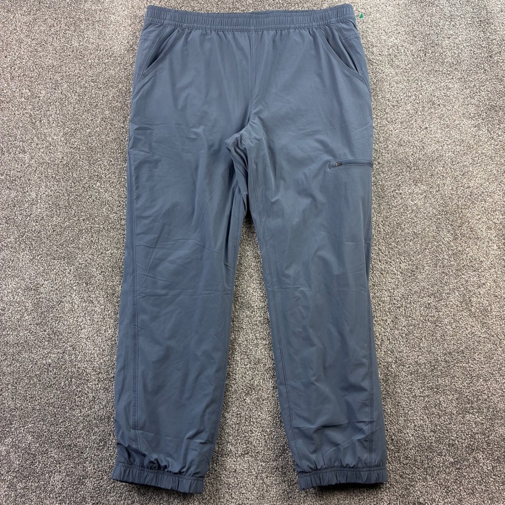 Eddie Bauer Fleece Lined Jogger Pants Women's 16 Gray Hiking Outdoor Utility